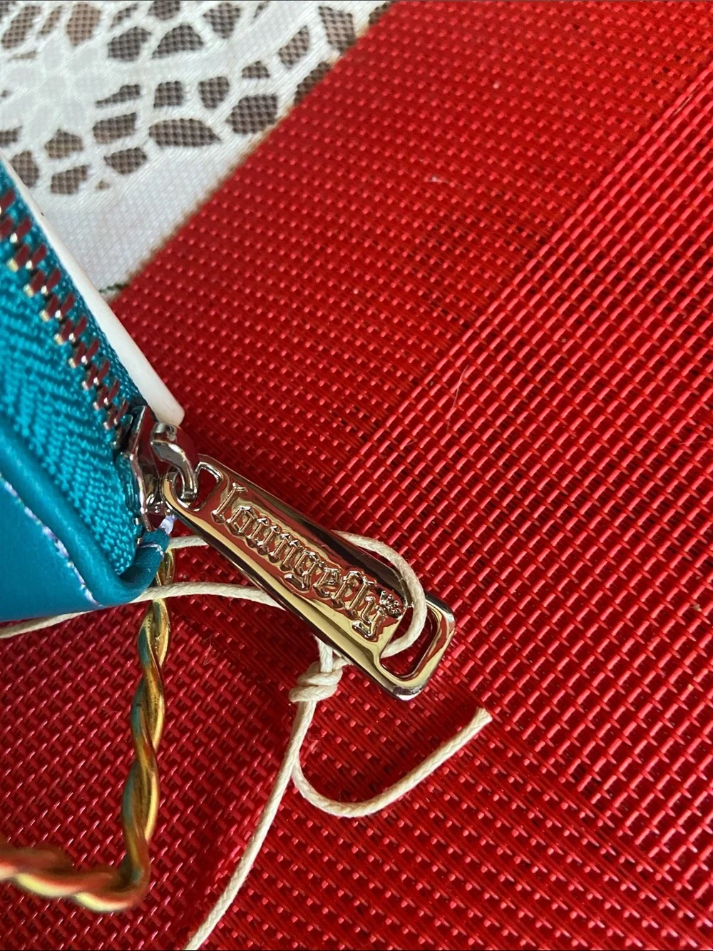 Disney  LoungeFly Raya The Last Dragon Face Zip Wallet - Teal & Lavender